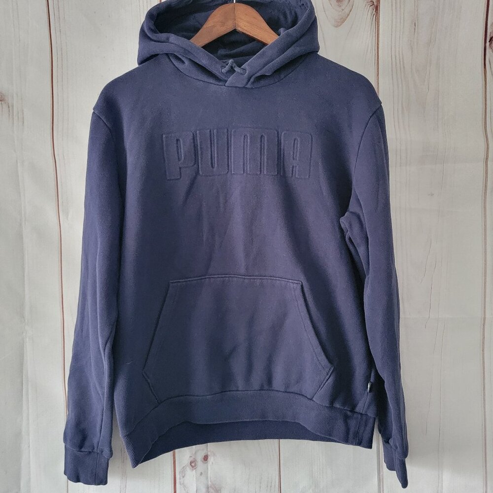 Puma Men’s M Navy Blue Hoodie Casual Outerwear Hooded Sweatshirt